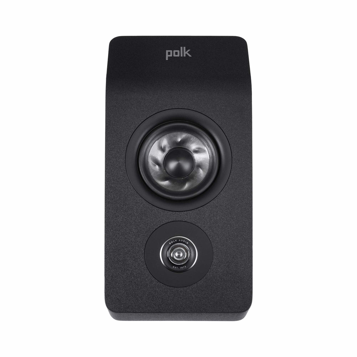 Polk Audio Reserve R900 black height speaker, front view without grilles