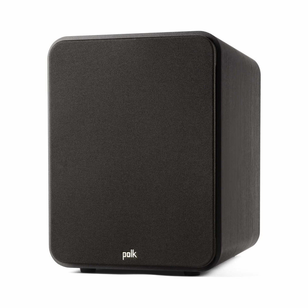 Polk Audio Signature Elite ES12 powered subwoofer, angled view with grille