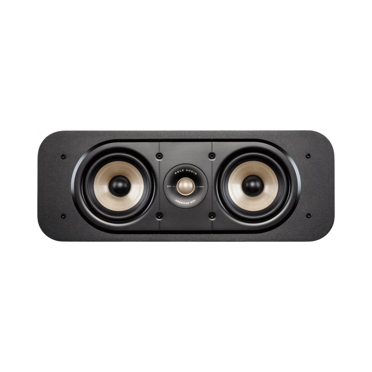 Polk Audio Signature Elite ES30 juodos centrinės kolonėlės, priekis be grotelių