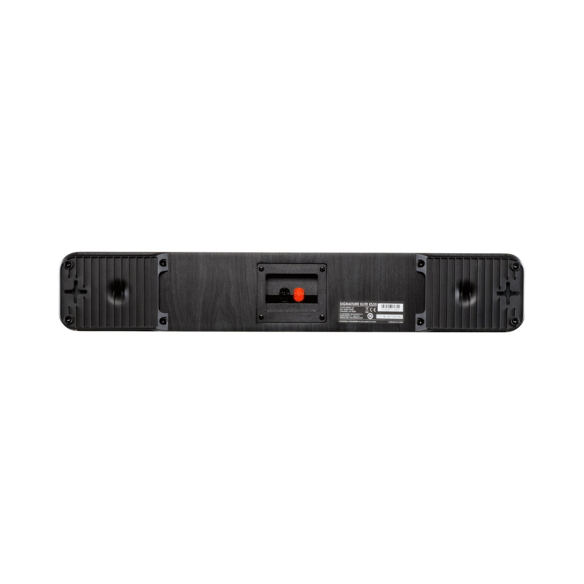Polk Audio Signature Elite ES35 black center speaker, rear view