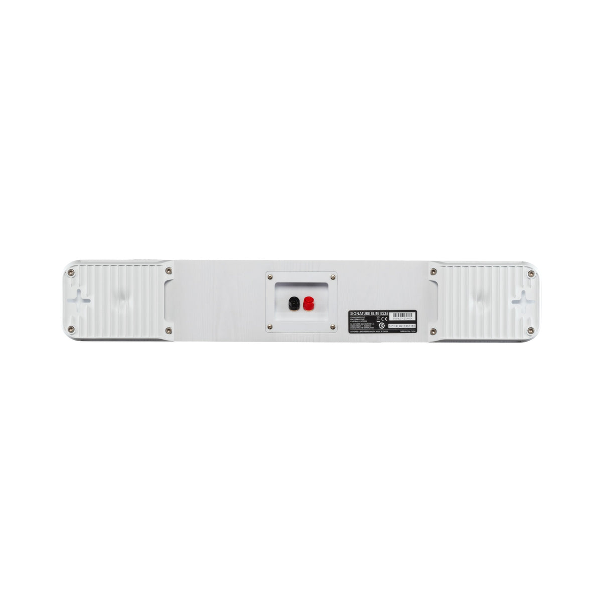 Polk Audio Signature Elite ES35 white center speaker, rear view