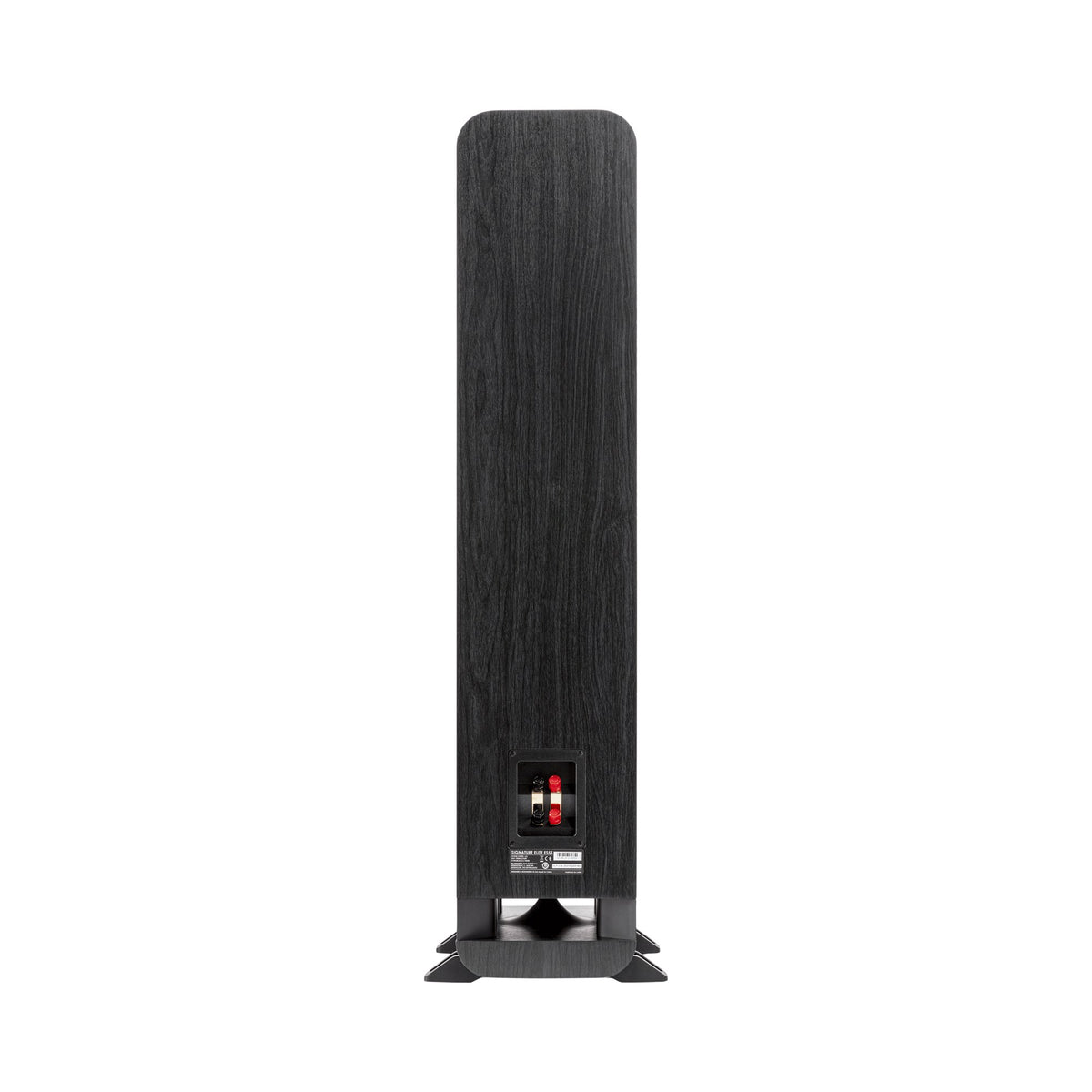 Polk Audio Signature Elite ES55 black floorstanding speaker, rear view