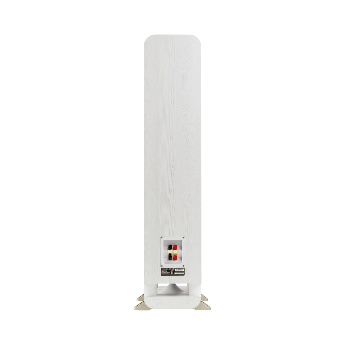 Polk Audio Signature Elite ES55 white floorstanding speaker, rear view