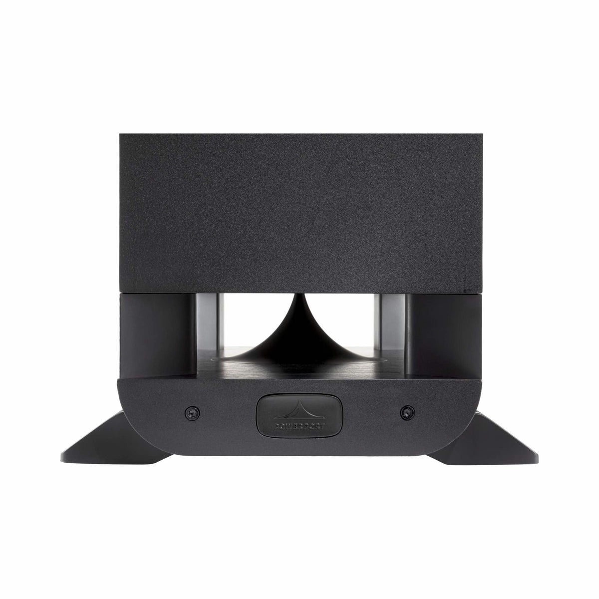 Polk Audio Signature Elite ES60 black floorstanding speaker, base and Power Port detail