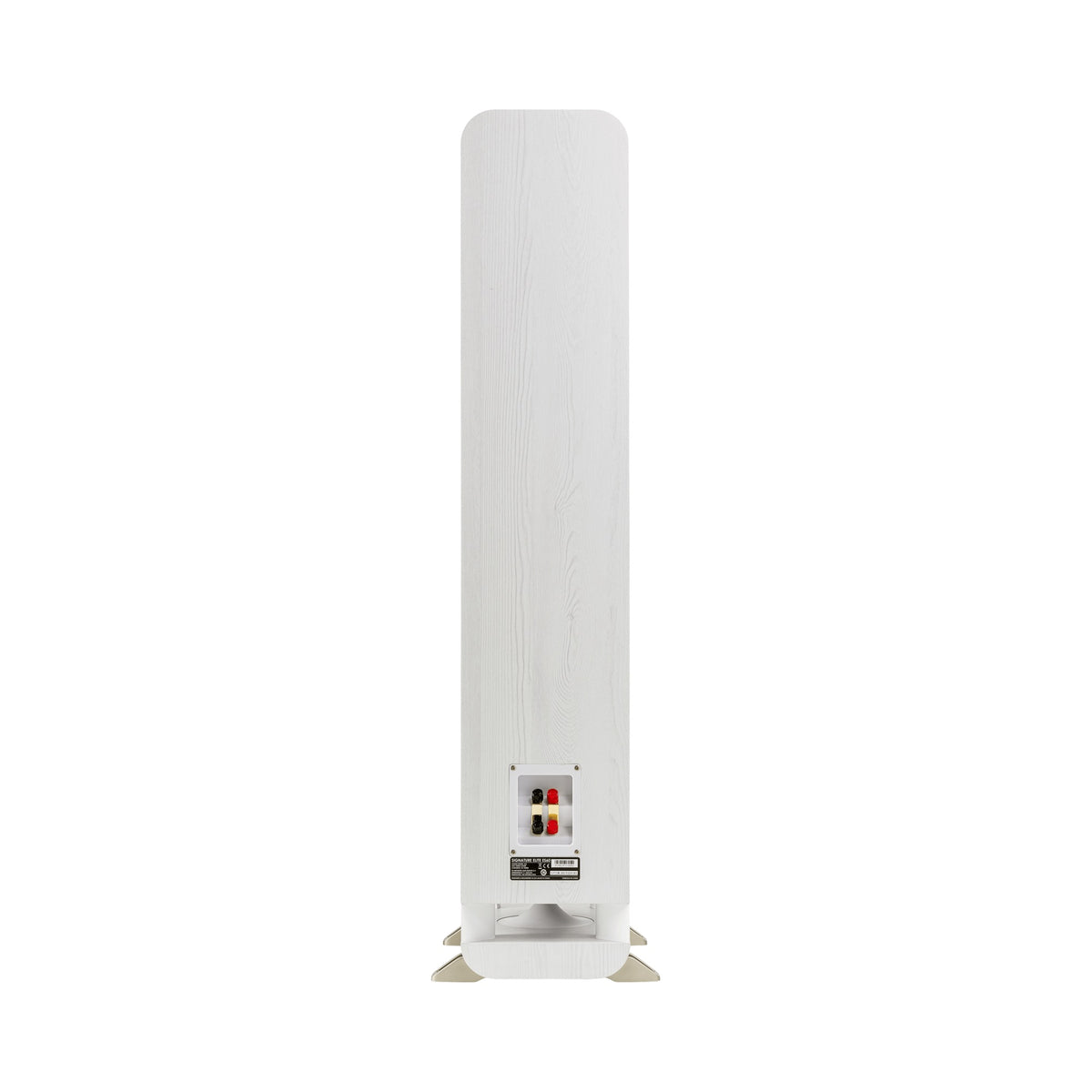 Polk Audio Signature Elite ES60 white floorstanding speaker, rear view