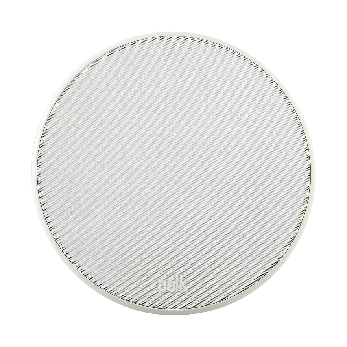 Polk Audio V60 Slim lubinė kolonėlė, baltos grotelės, vaizdas iš priekio