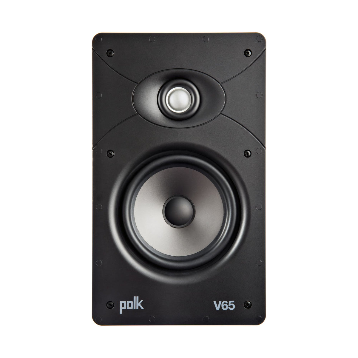 Polk Audio V65 į sieną įmontuojama kolonėlė, priekis be grotelių