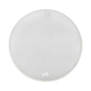 Polk Audio V80 lubinė kolonėlė, baltos grotelės, vaizdas kampu
