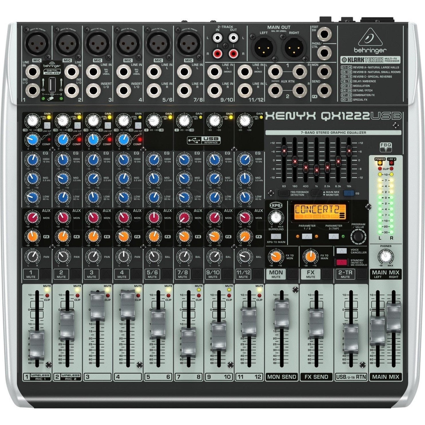 BEHRINGER XENYX QX1222USB Mikšerinis pultas