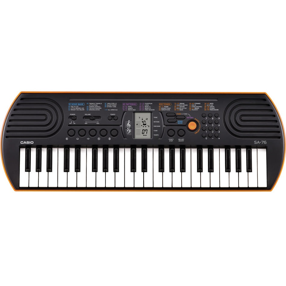 CASIO SA-76 Sintezatorius oranž.
