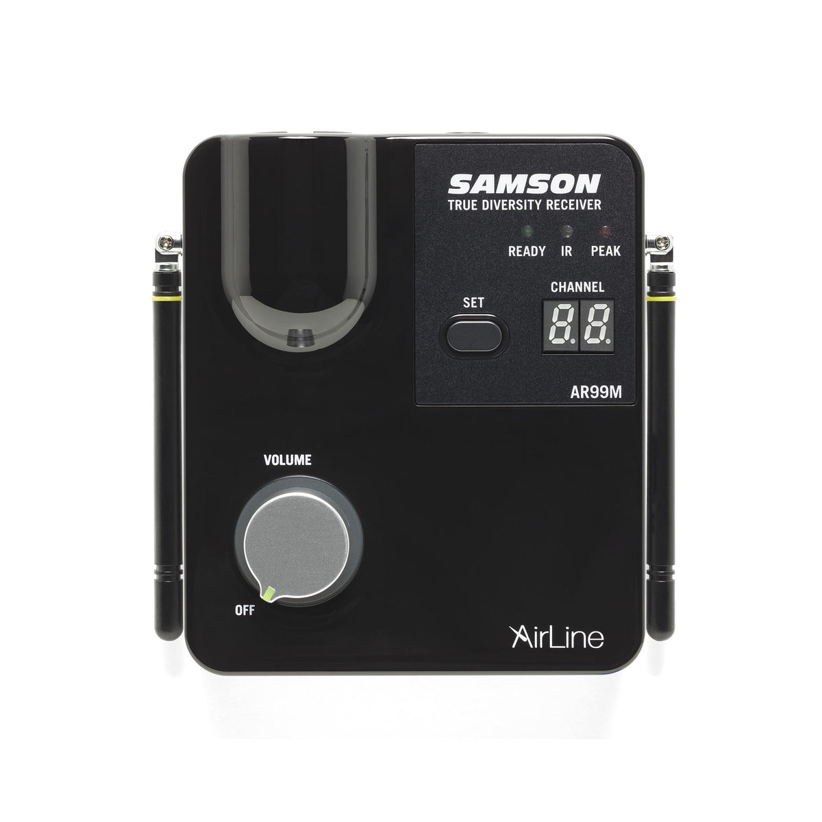 Samson AirLine AWXm Wind Instrument Wireless System, AR99m receiver top view