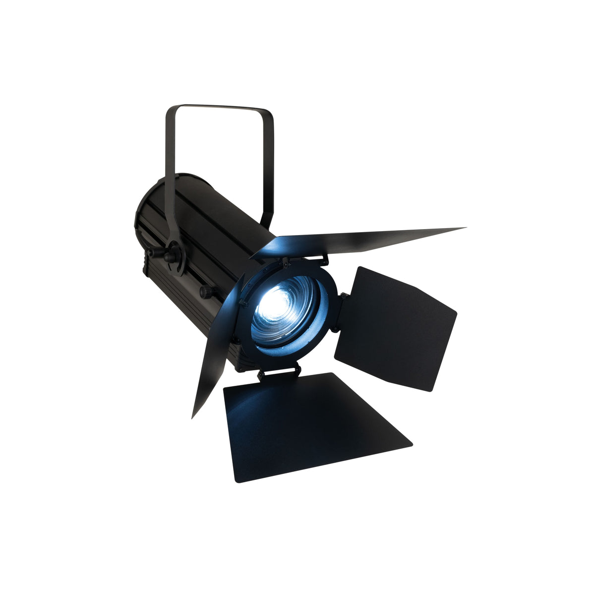 Showtec ACT Fresnel 150 RGBAL Fresnel Spotlight, fixture with barndoor