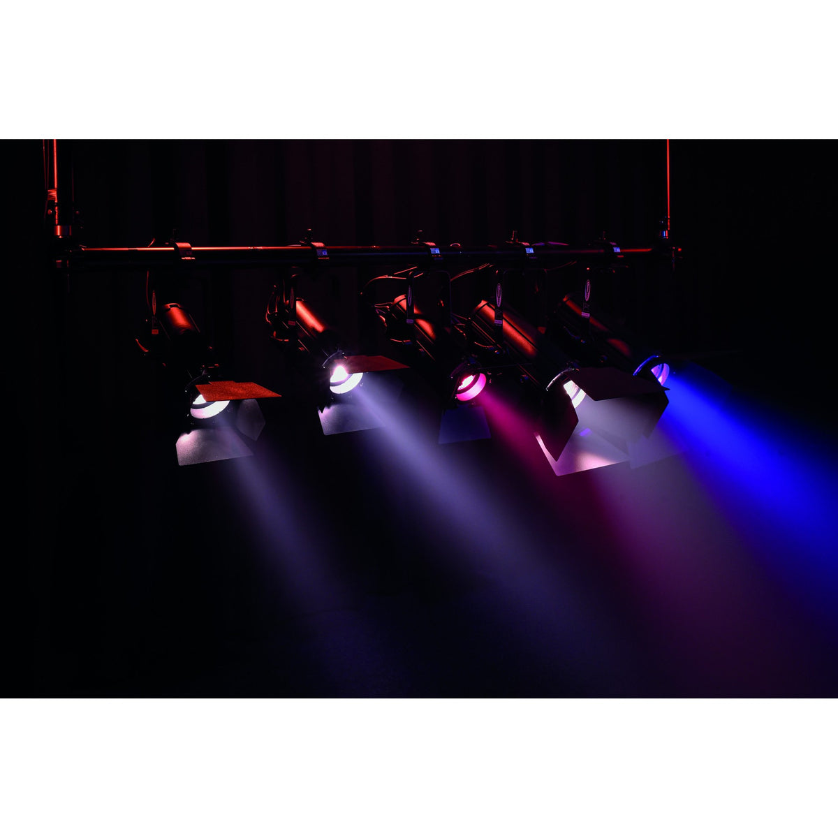 Showtec ACT Fresnel 50 RGBAL Fresnel Spotlight, ACT series colour lighting example