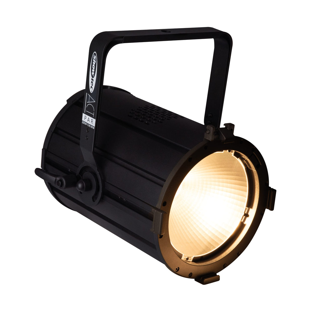 Showtec ACT Par 200 W CW/WW LED PAR prožektorius, šiltos baltos šviesos pavyzdys