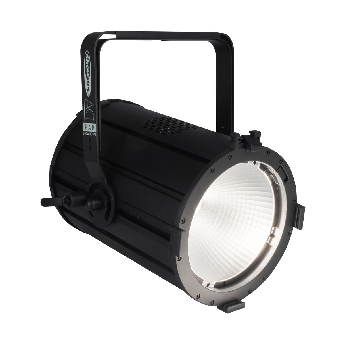 Showtec ACT Par 200 W RGBAL LED PAR prožektorius, įjungtas prožektorius iš priekio