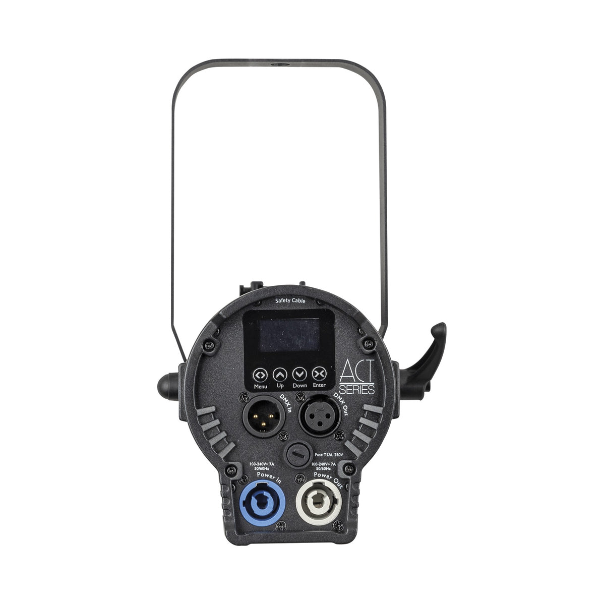 Showtec ACT PC 60 RGBW PC Spotlight, rear display and connectors