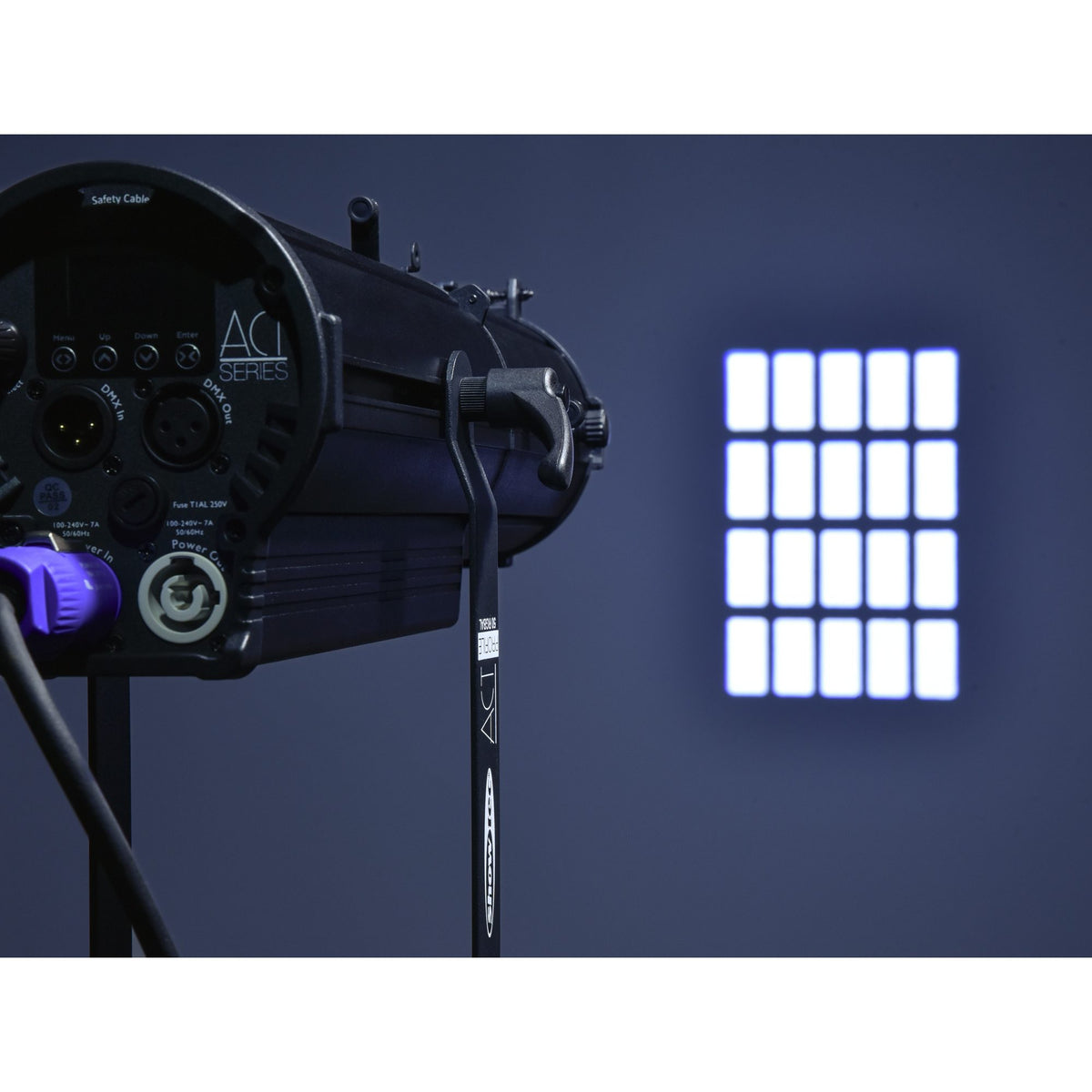 Showtec ACT Profile 50 RGBAL Profile Spotlight, projected gobo pattern