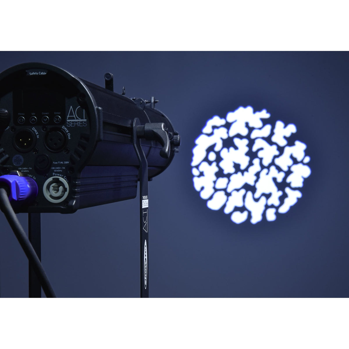Showtec ACT Profile 50 RGBAL Profile Spotlight, irregular-pattern gobo projection