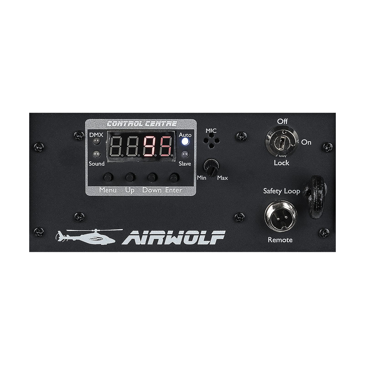 Showtec Airwolf Light Effect, control panel detail
