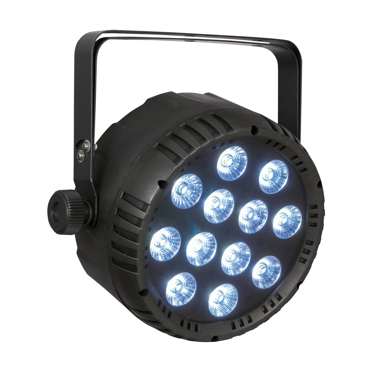 Showtec Club Par 12/6 RGBWAUV LED PAR, angled view 1