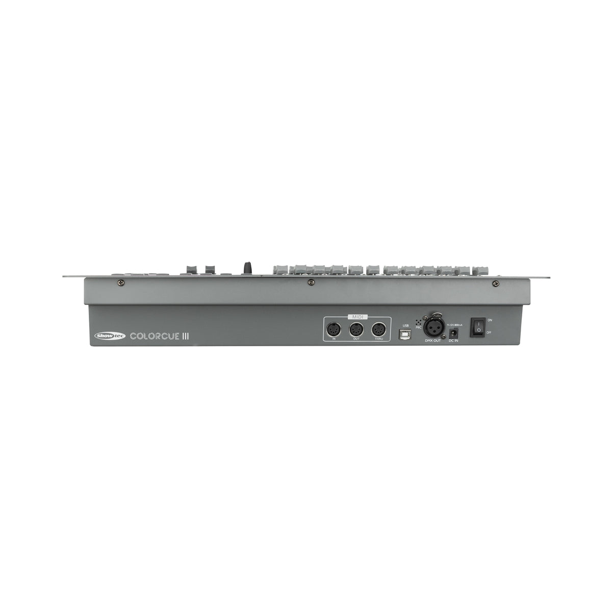 Showtec ColorCue 3 DMX pultas, galinės jungtys