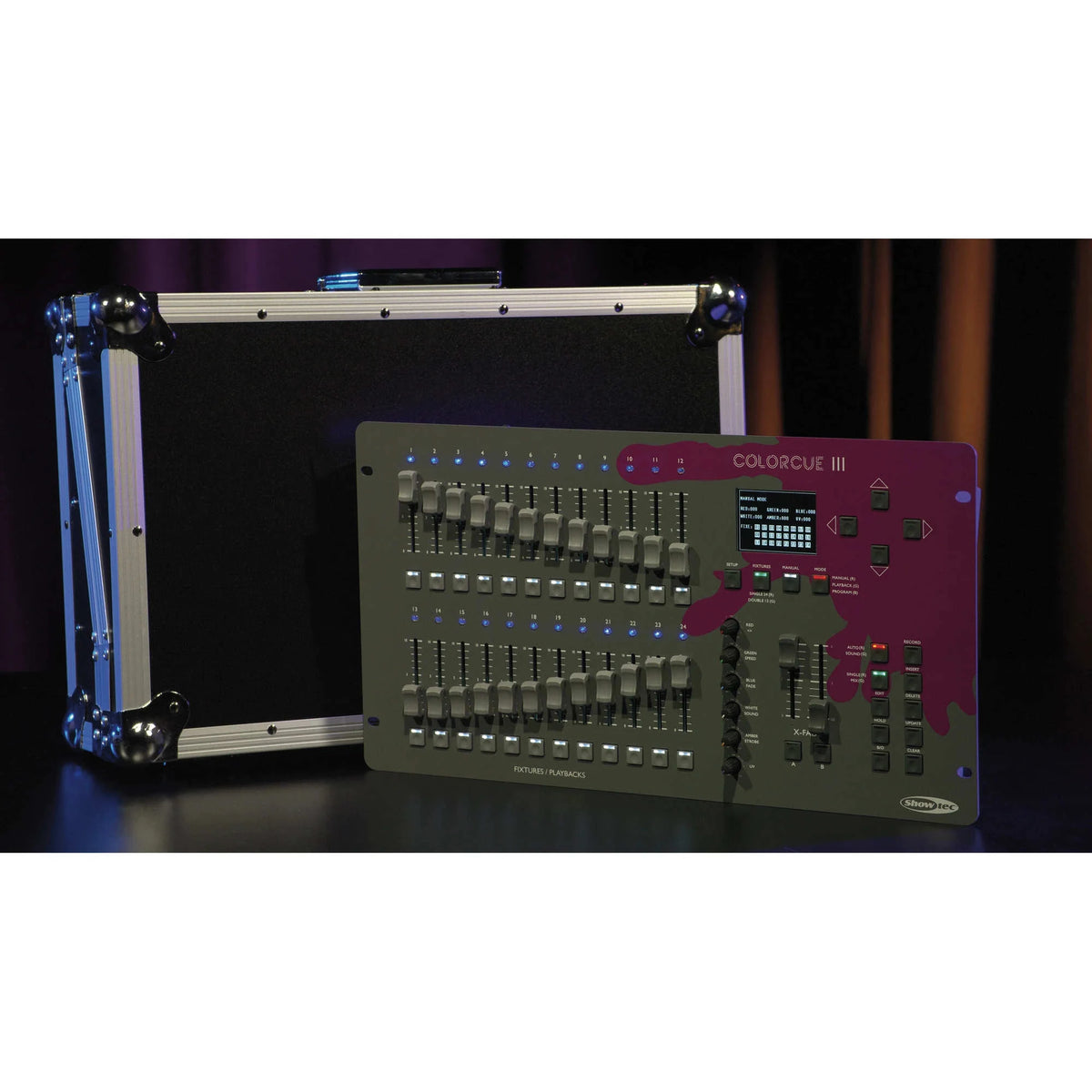 Showtec ColorCue 3 Lighting Controller, controller and separately sold case