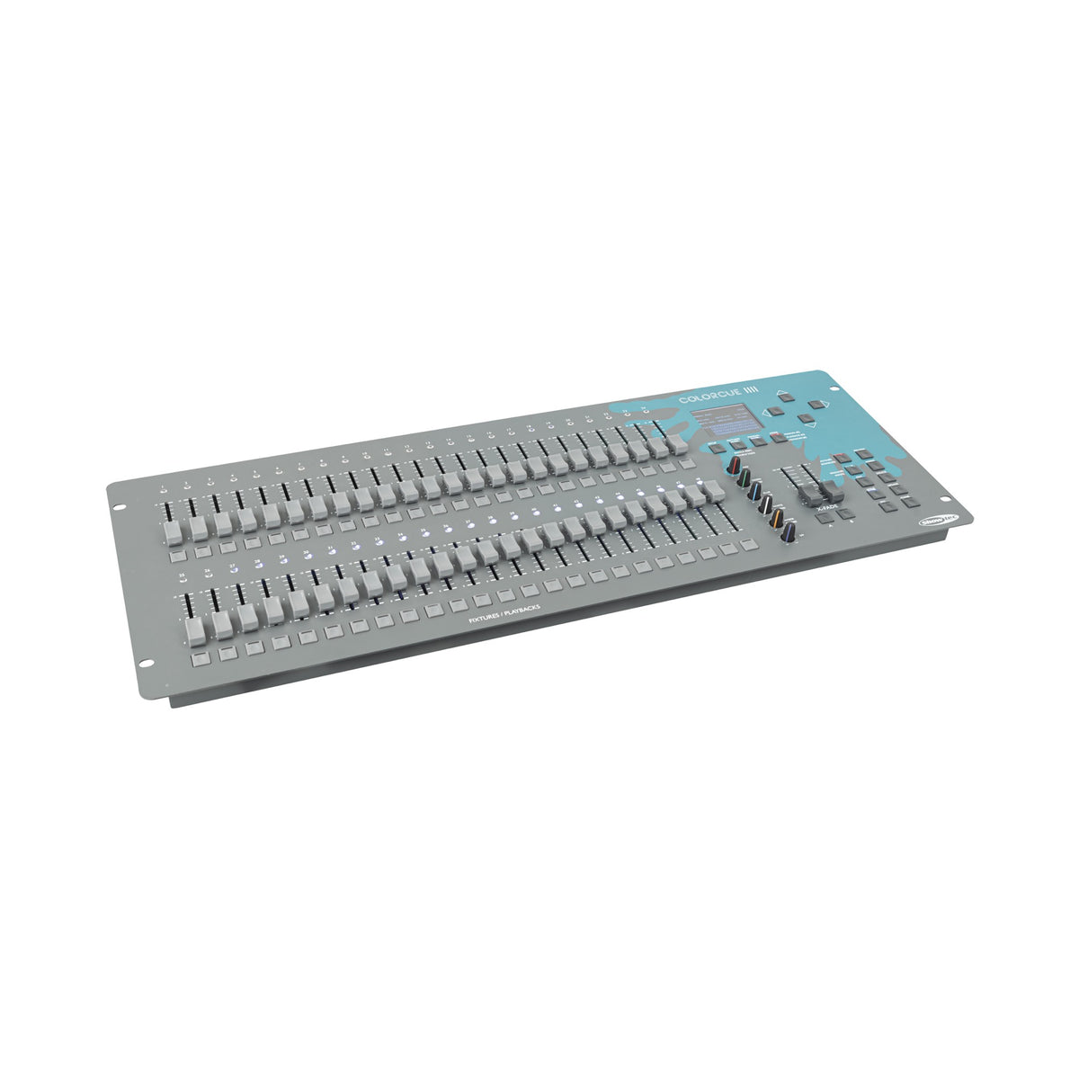 Showtec ColorCue 4 DMX pultas, vaizdas kampu