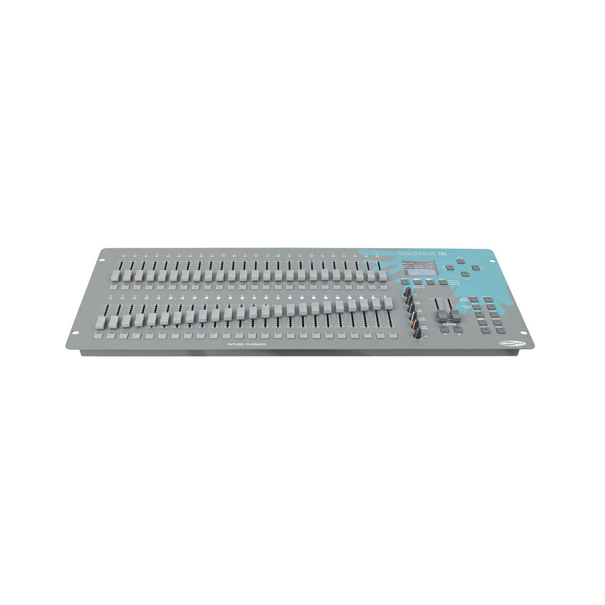 Showtec ColorCue 4 DMX pultas, valdymo skydelis