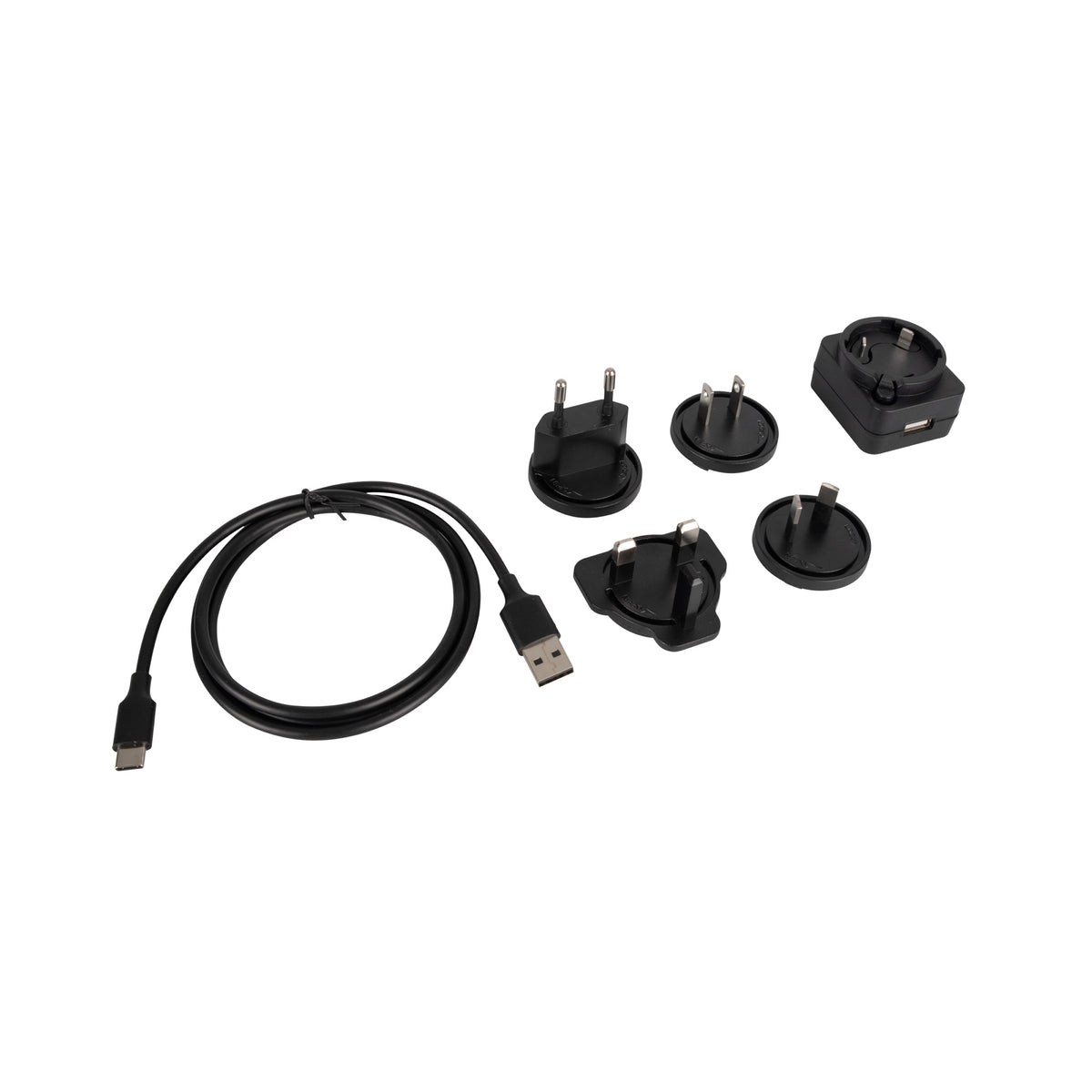 Showtec Easy 6 3-pin DMX pultas, maitinimo adapteris ir USB laidas