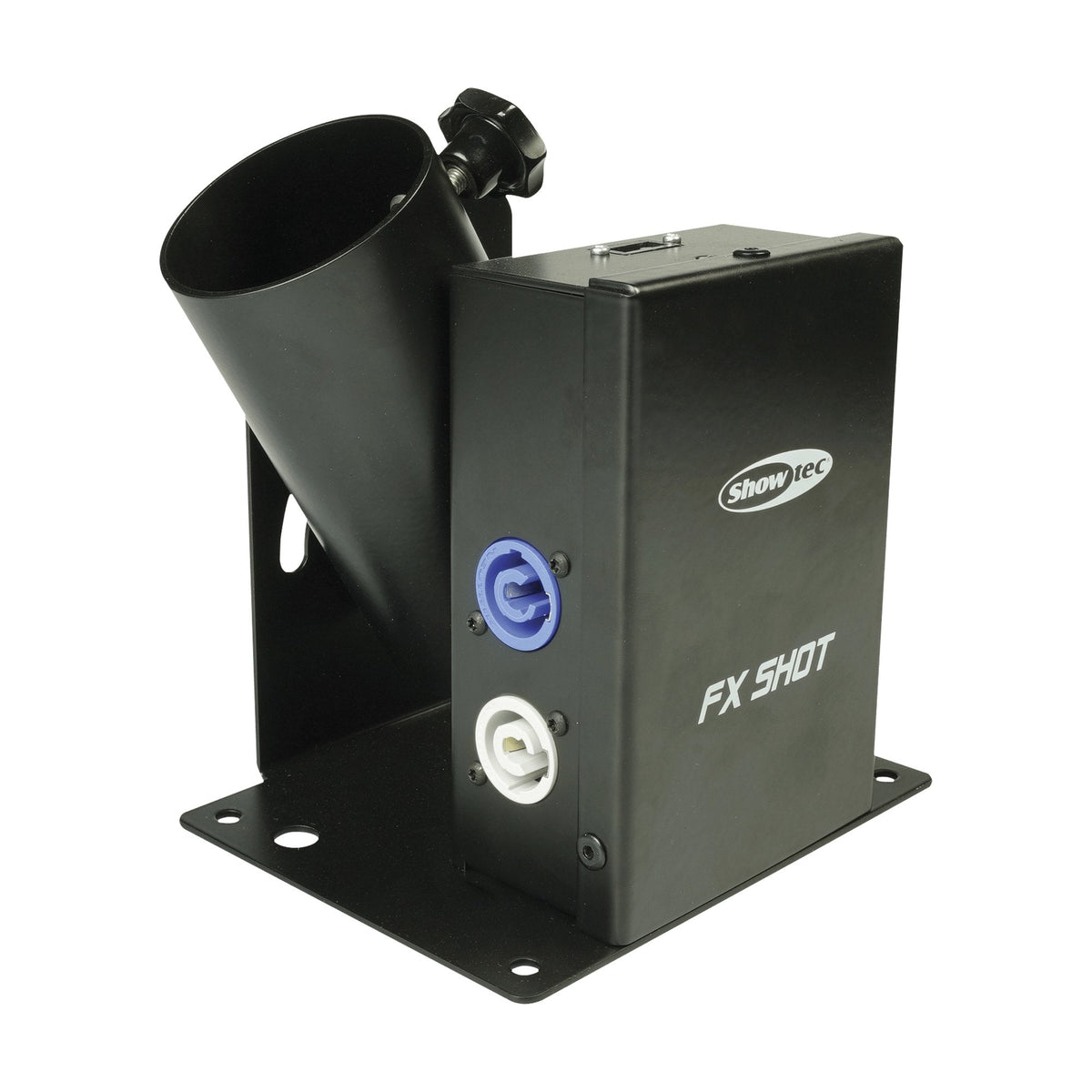 Showtec FX Shot MKII Confetti Launcher, cannon holder and power connections