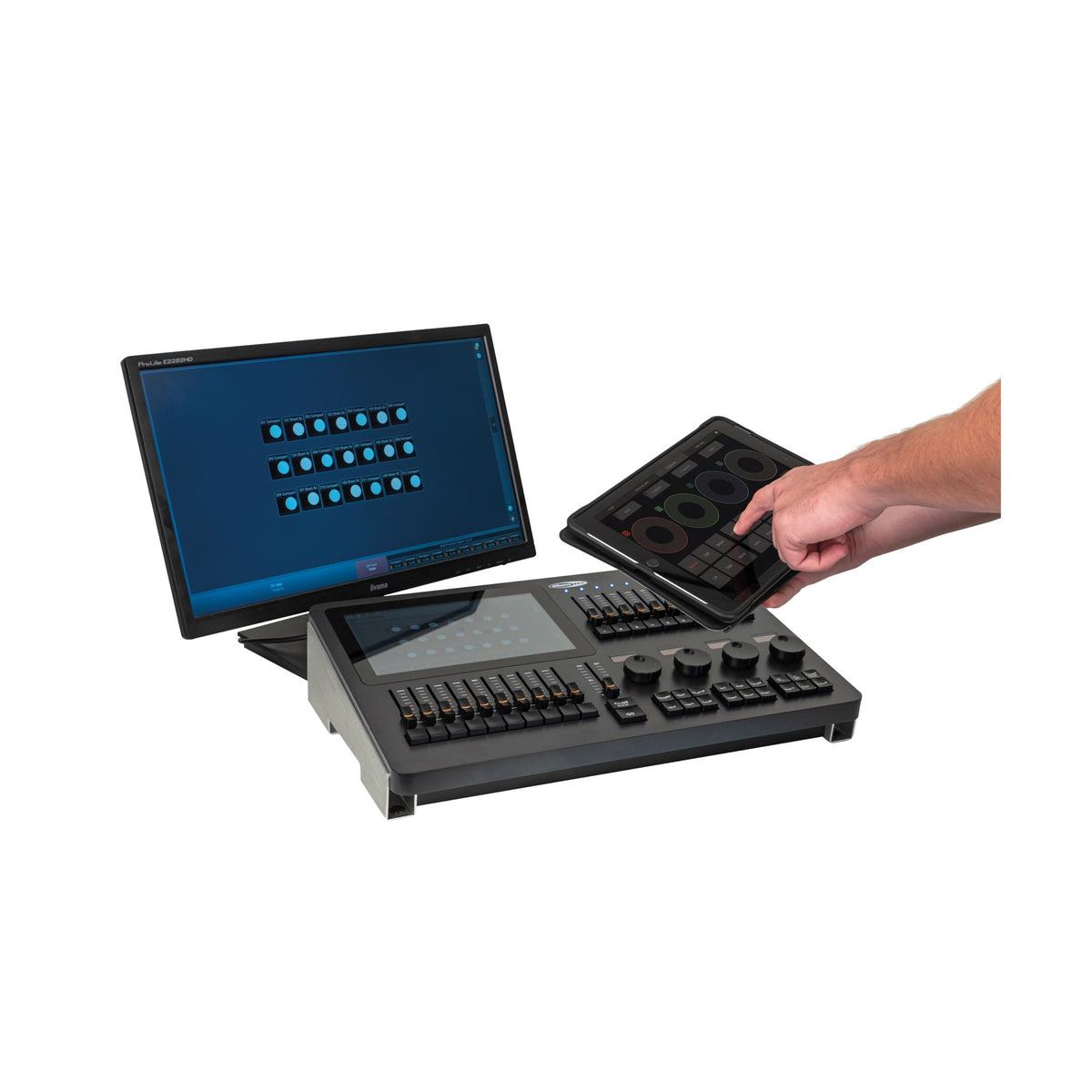 Showtec LAMPY 20 2U DMX pultas, valdymas atskirai parduodama planšete