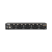 Showtec LAMPY Re-Load 4 DMX plėtros modulis, DMX jungtys ir indikatoriai
