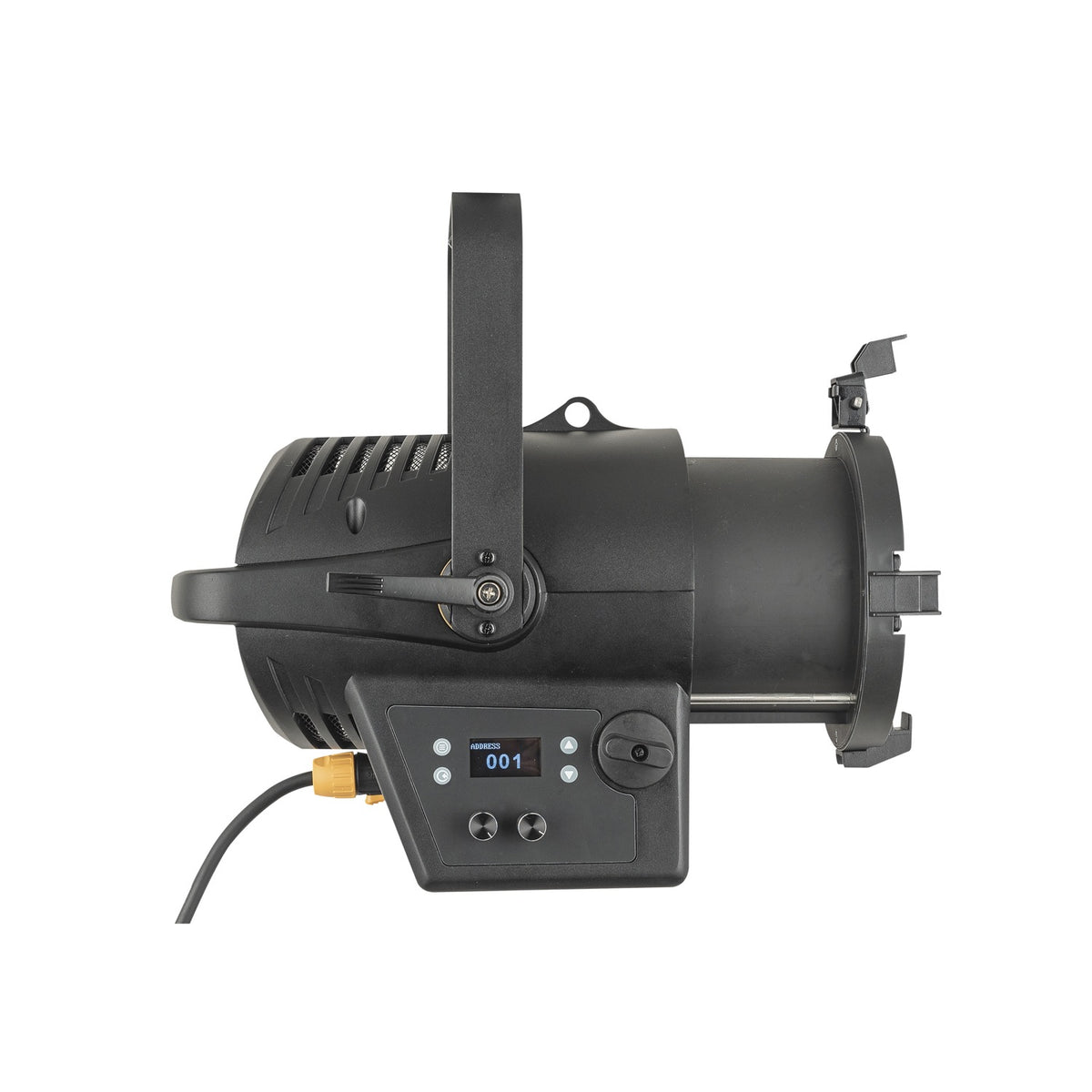 Showtec Performer 1500 Fresnel teatrinis prožektorius, Tungsten varianto šoninis valdymo skydelis