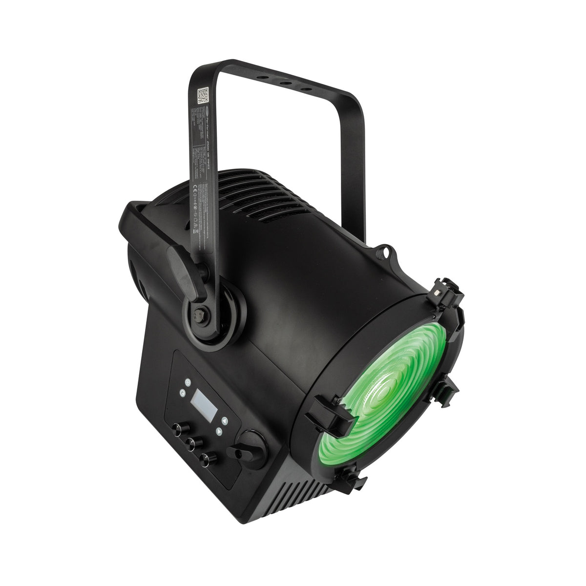 Showtec Performer 2500 Fresnel Q6 MKII teatrinis prožektorius, žalios šviesos pavyzdys