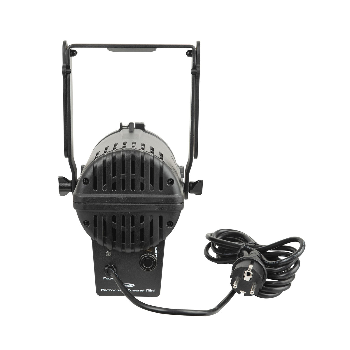Showtec Performer Fresnel Mini DDT, rear view and power cable