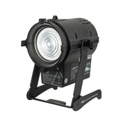 Showtec Performer Fresnel Mini DMX, front view with folded bracket