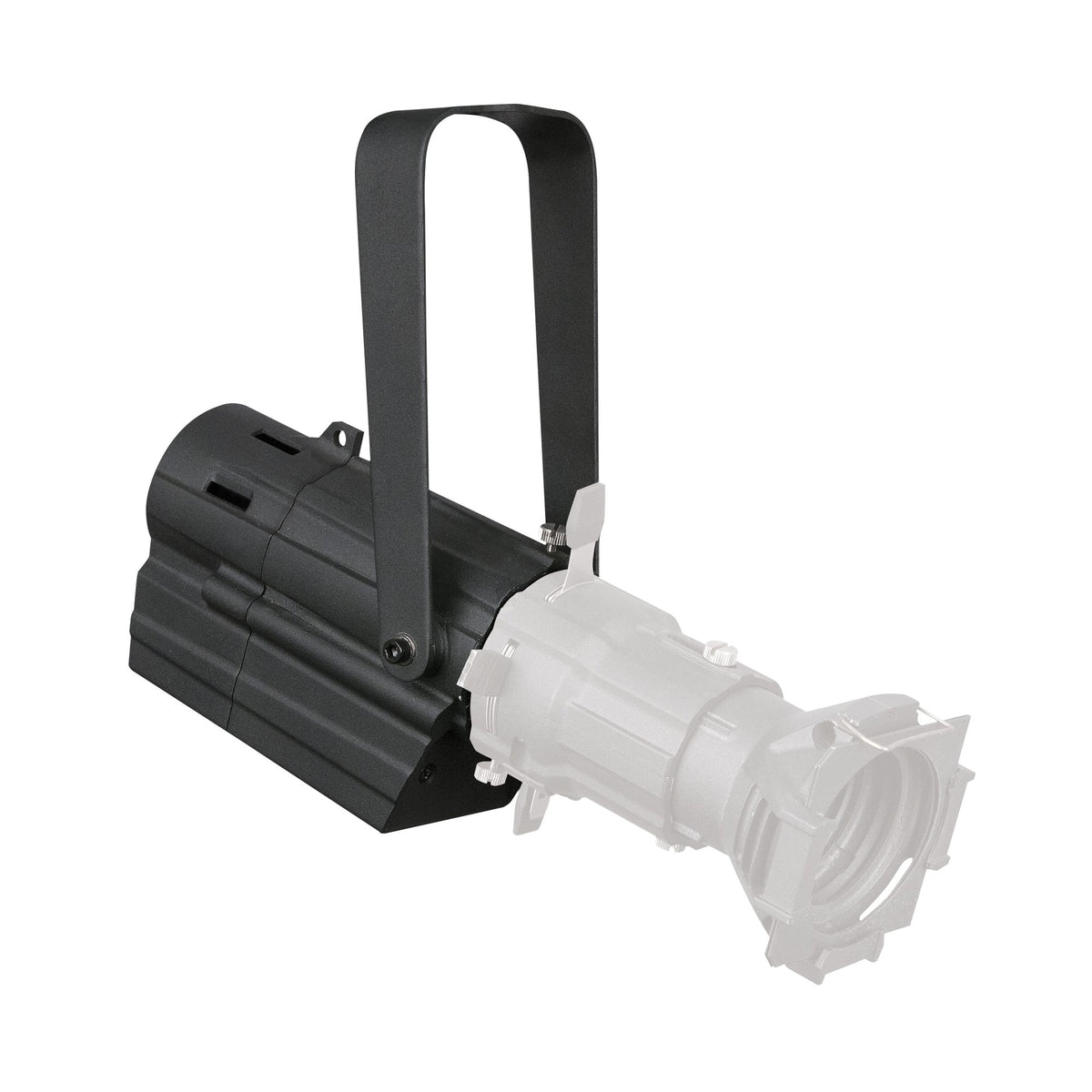 Showtec Performer Profile Mini, body and optional optics illustrated from another angle
