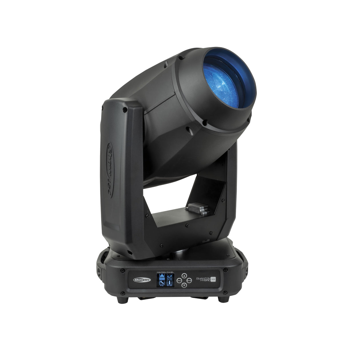 Showtec Phantom 12R Hybrid judanti galva, vaizdas iš priekio ir šono