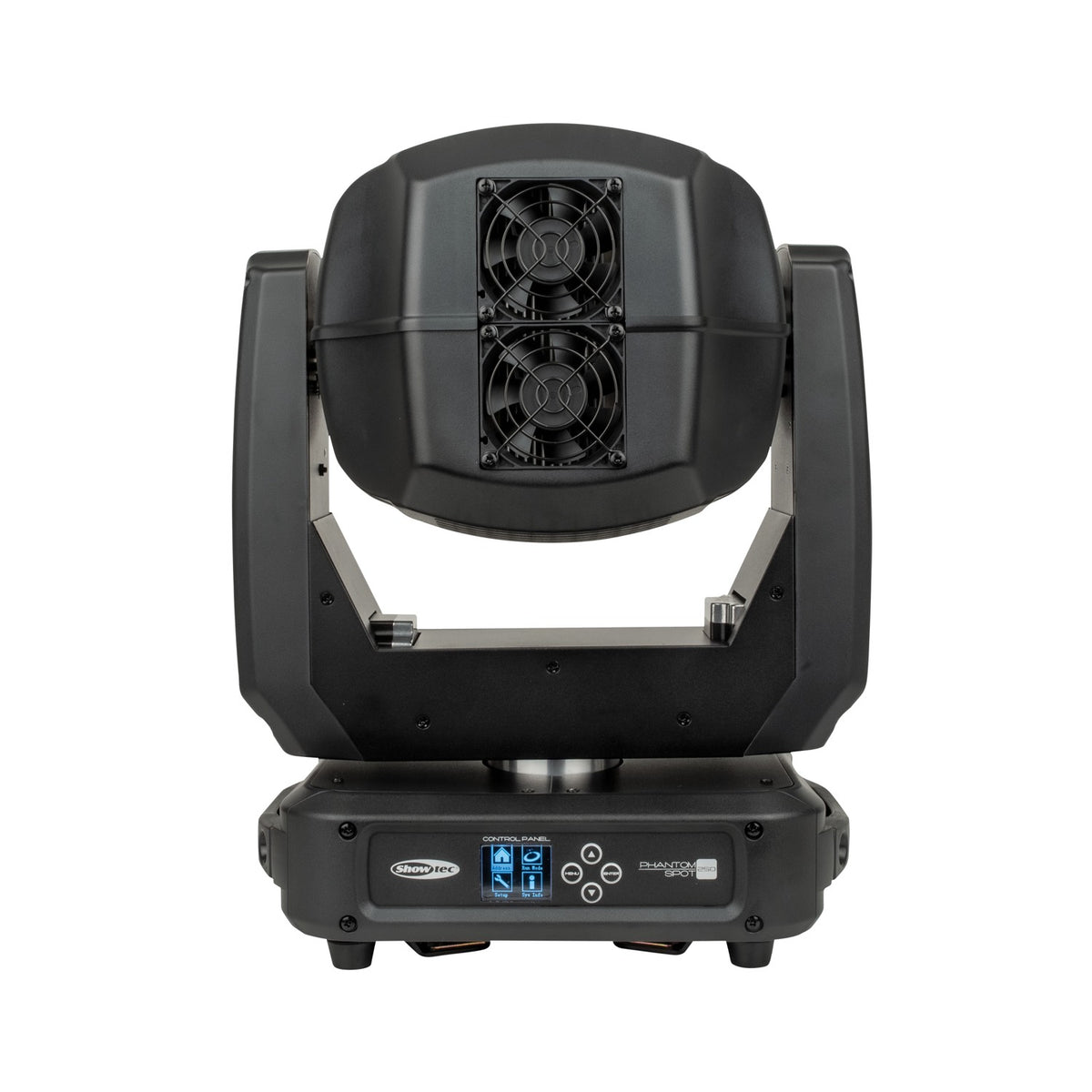 Showtec Phantom 250 Spot judanti galva, galinė dalis su jungtimis