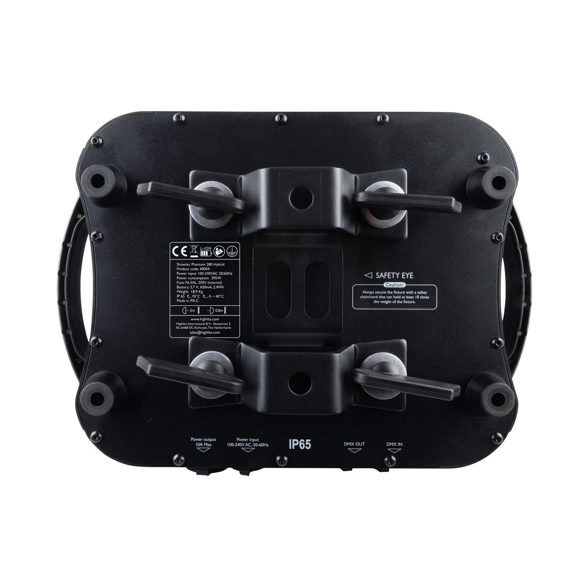 Showtec Phantom 280 Hybrid judanti galva, pagrindas su tvirtinimo laikikliais