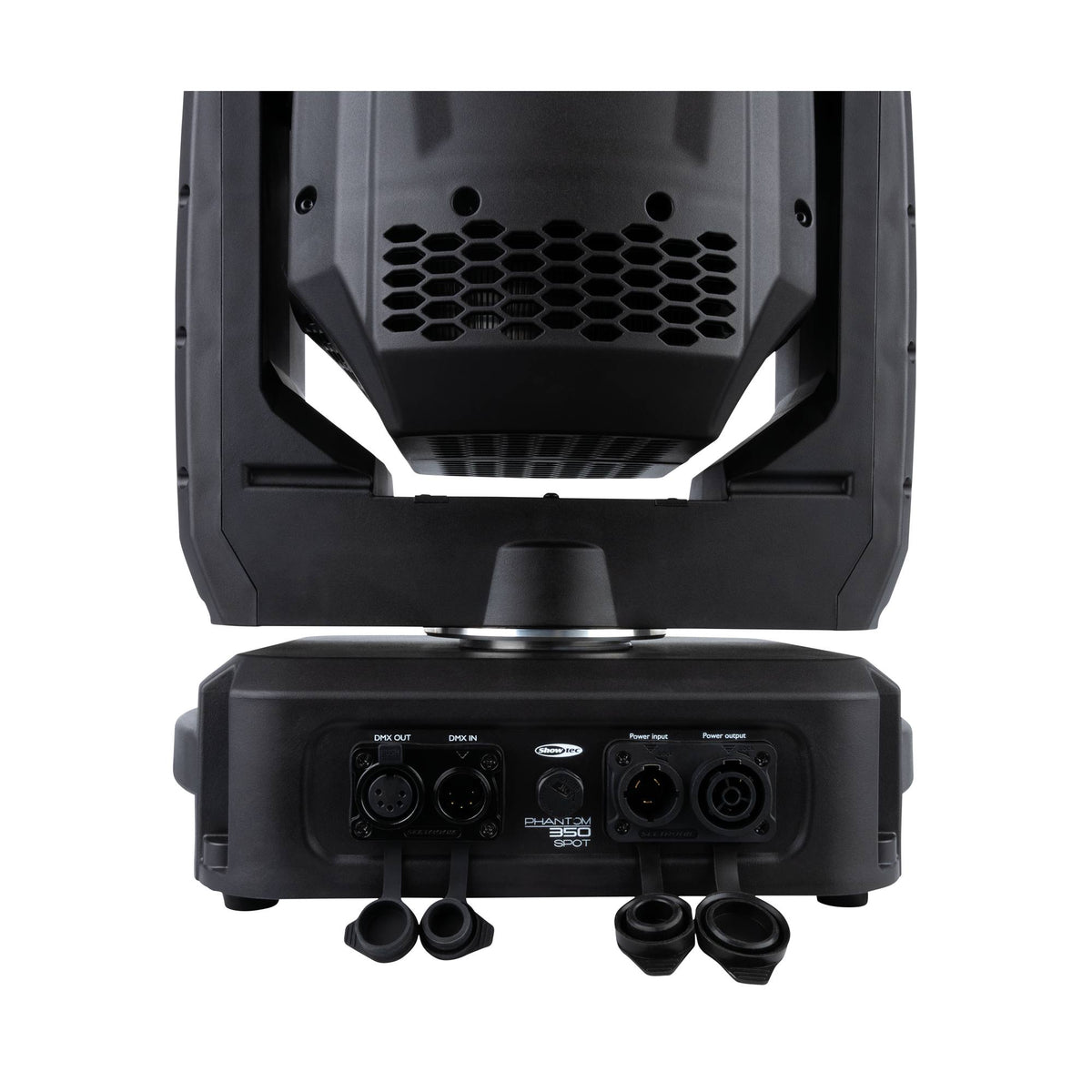 Showtec Phantom 350 Spot judanti galva, galinės jungtys