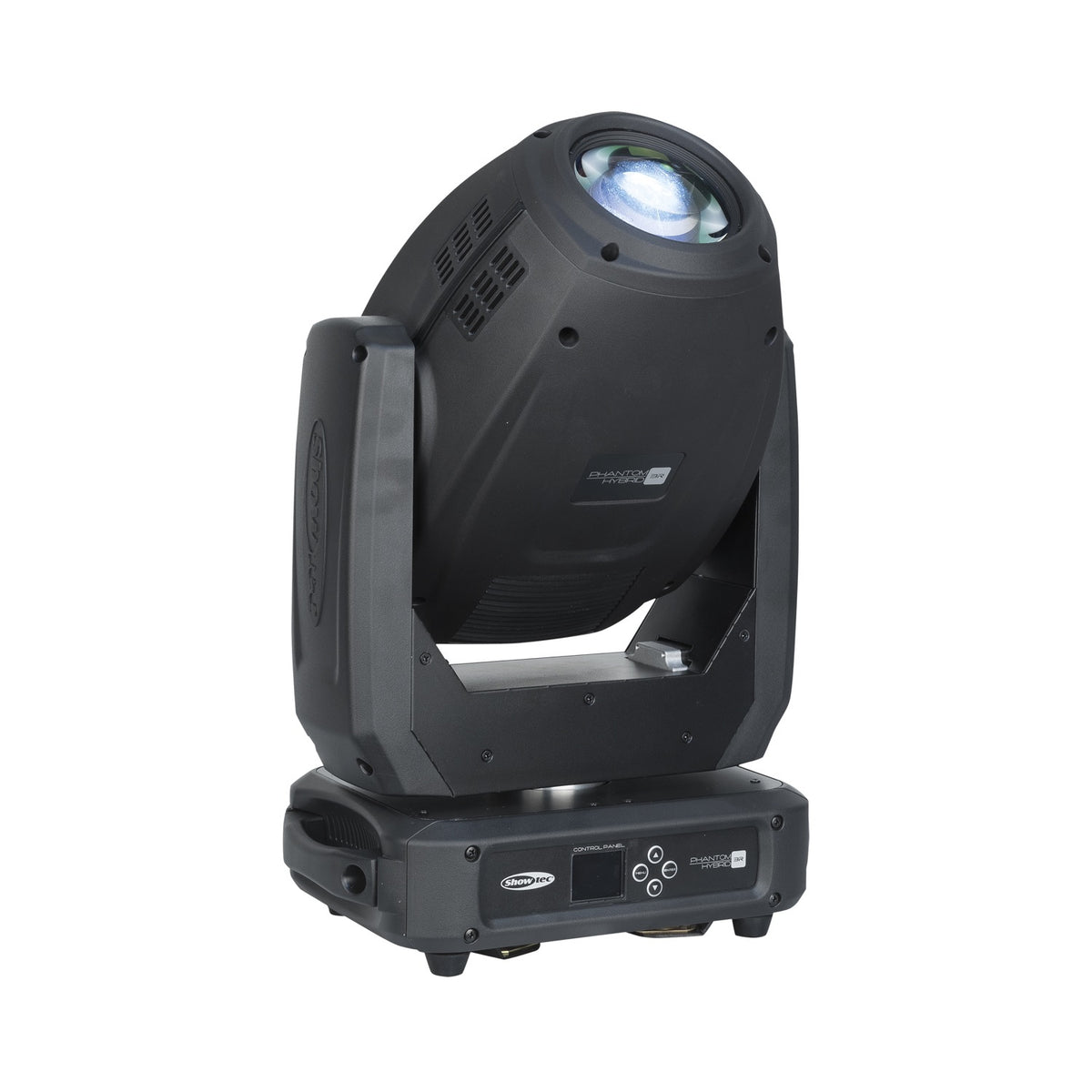 Showtec Phantom 3R Hybrid judanti galva, vaizdas iš priekio ir šono
