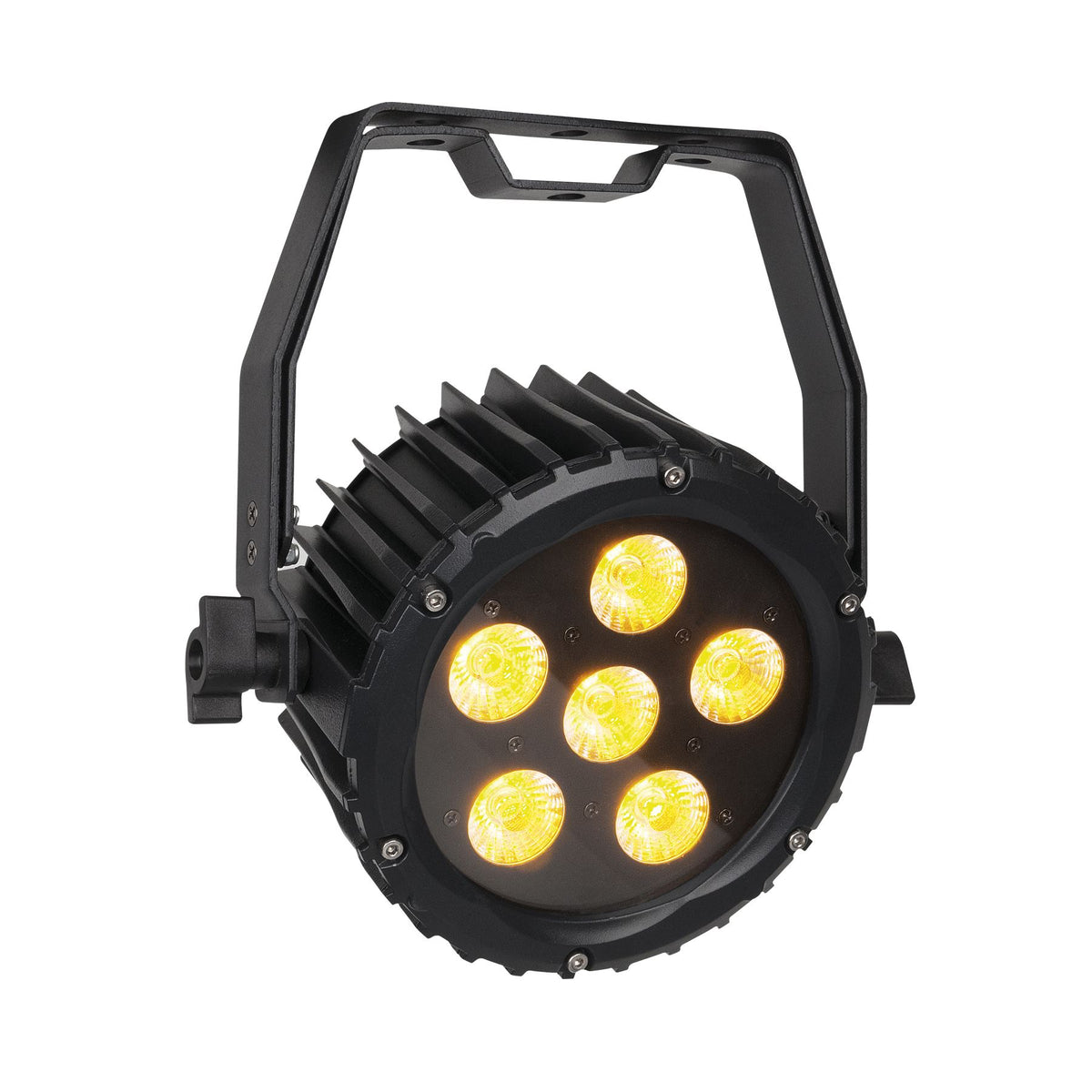 Showtec Power Spot 6 Q5 LED PAR prožektorius, spalvotos šviesos pavyzdys