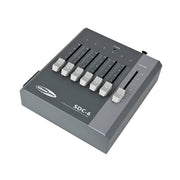 Showtec SDC-6 DMX pultas, vaizdas kampu