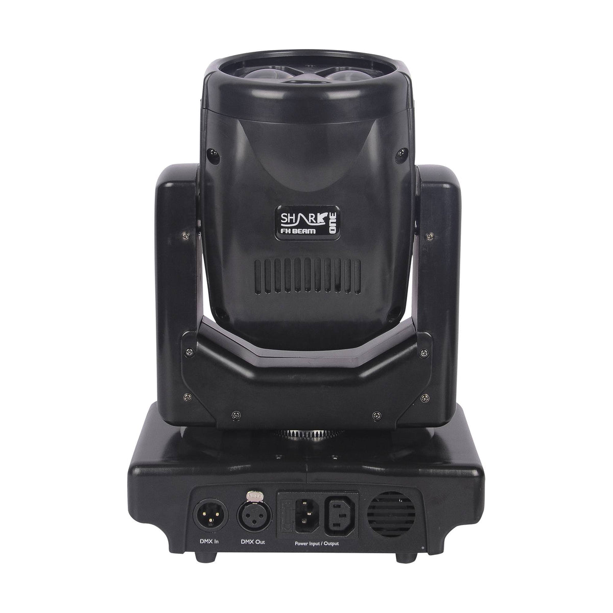Showtec Shark Beam FX One judanti galva, galinis vaizdas ir jungtys 2
