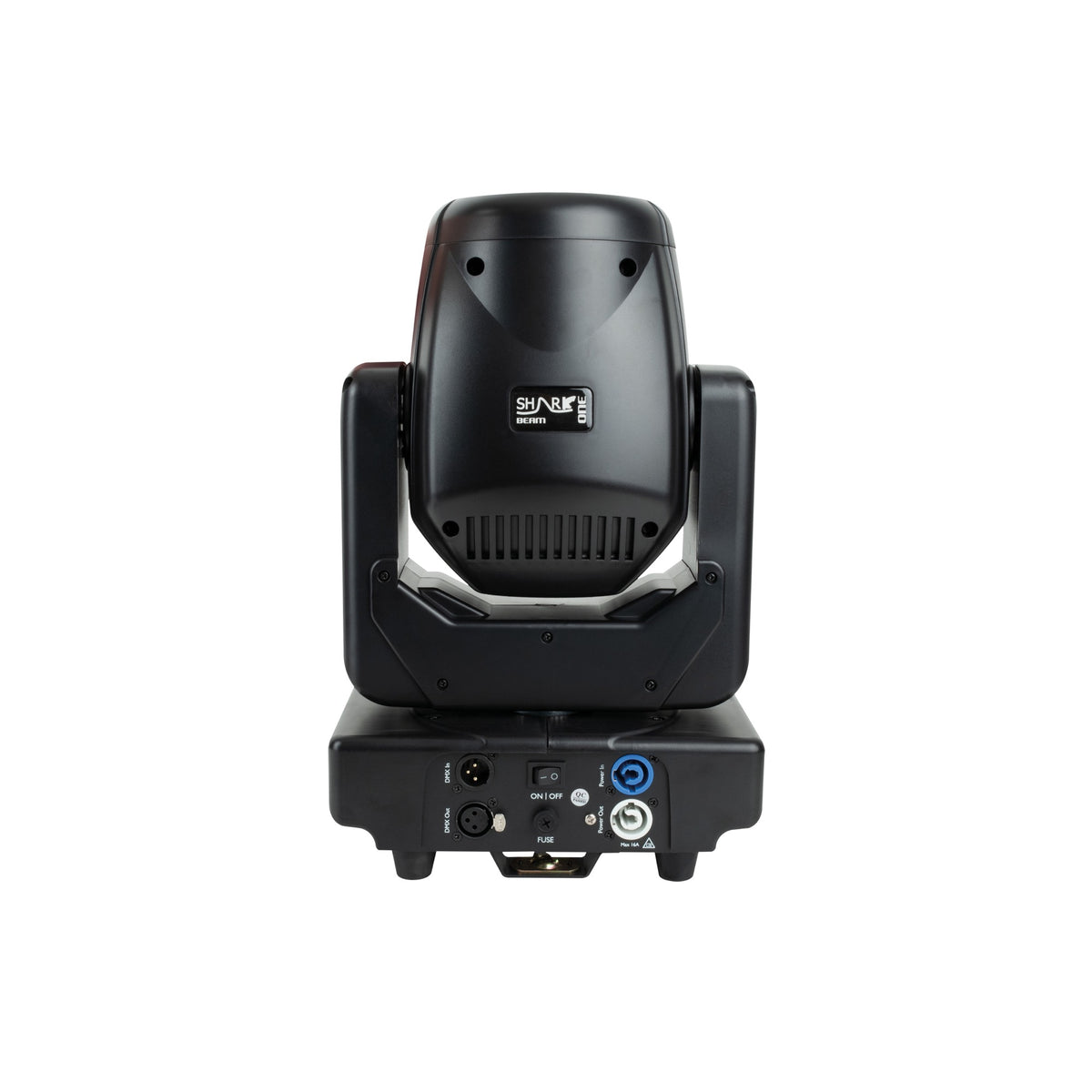 Showtec Shark Beam One judanti galva, galinės jungtys