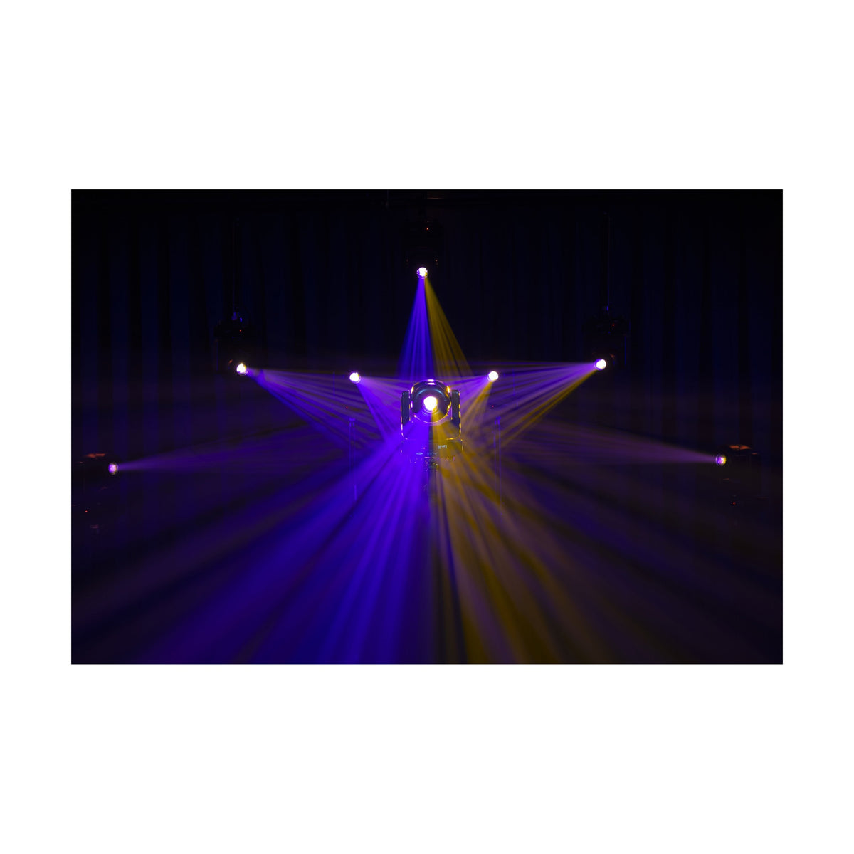 Showtec Shark Spot Two Moving Head, beams and gobo projections