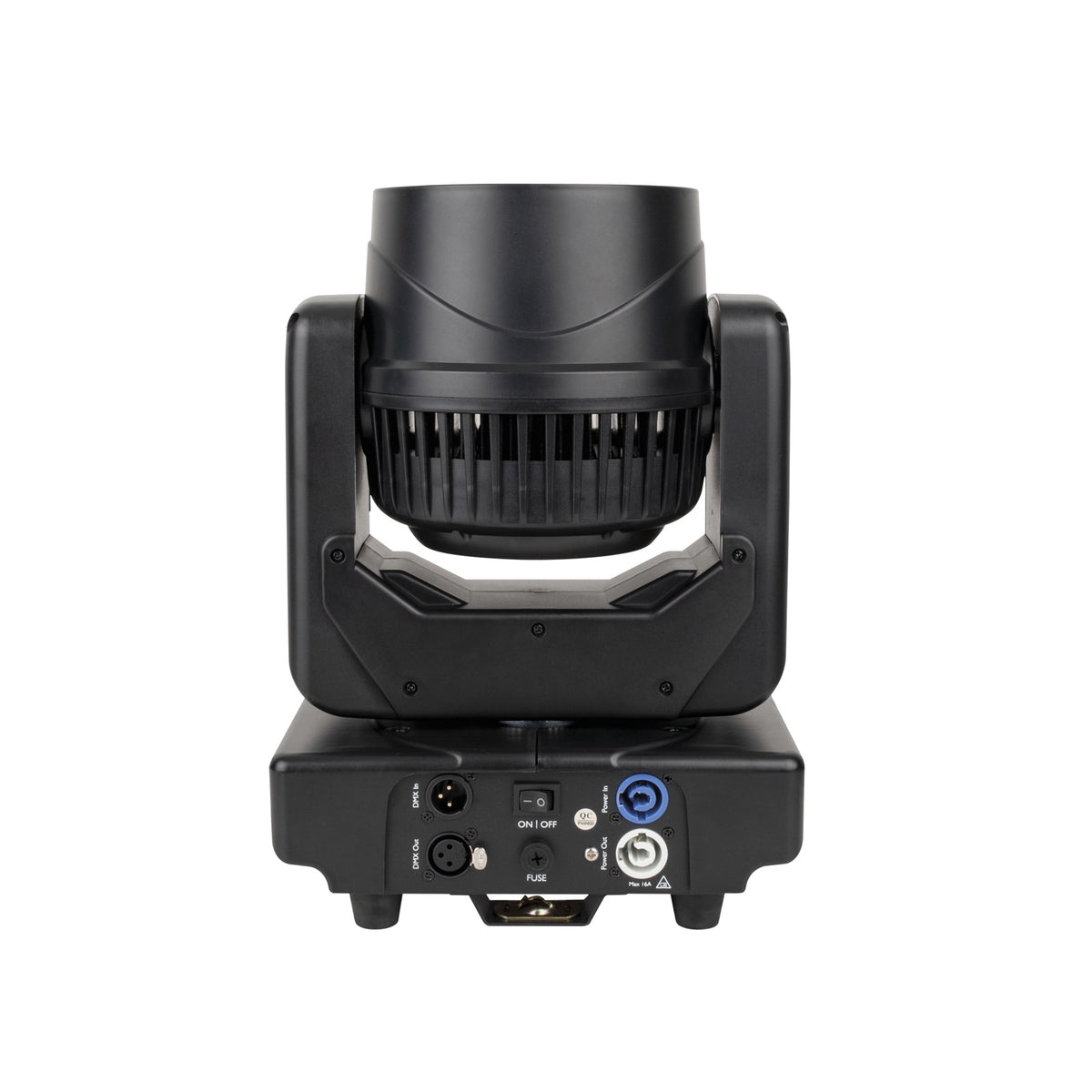 Showtec Shark Wash Zoom Two judanti galva, galinės jungtys