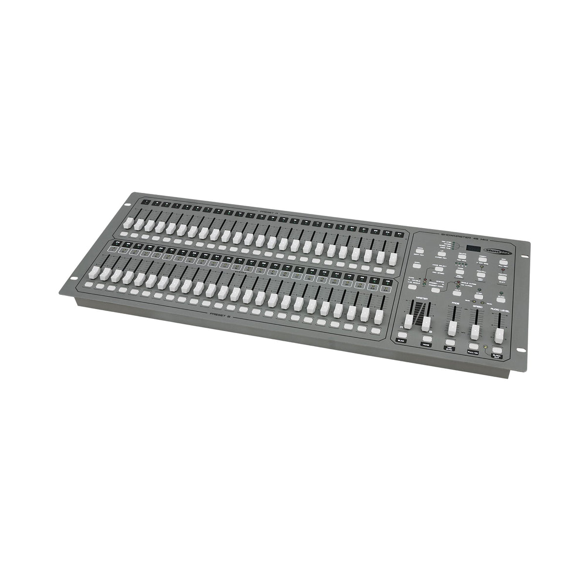 Showtec Showmaster 48 MKII DMX pultas, vaizdas iš priekio kampu