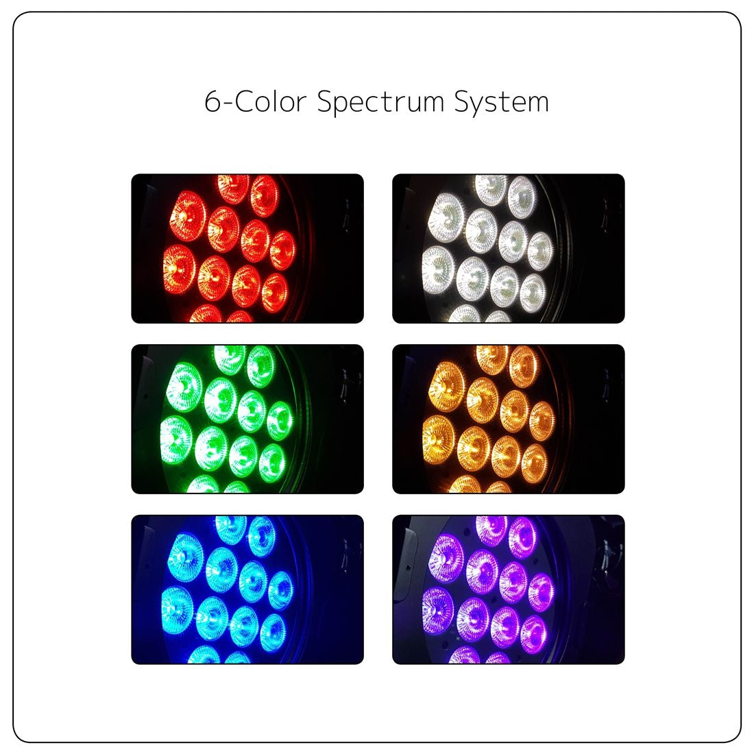 ELATION SIXPAR 200 Prožektorius